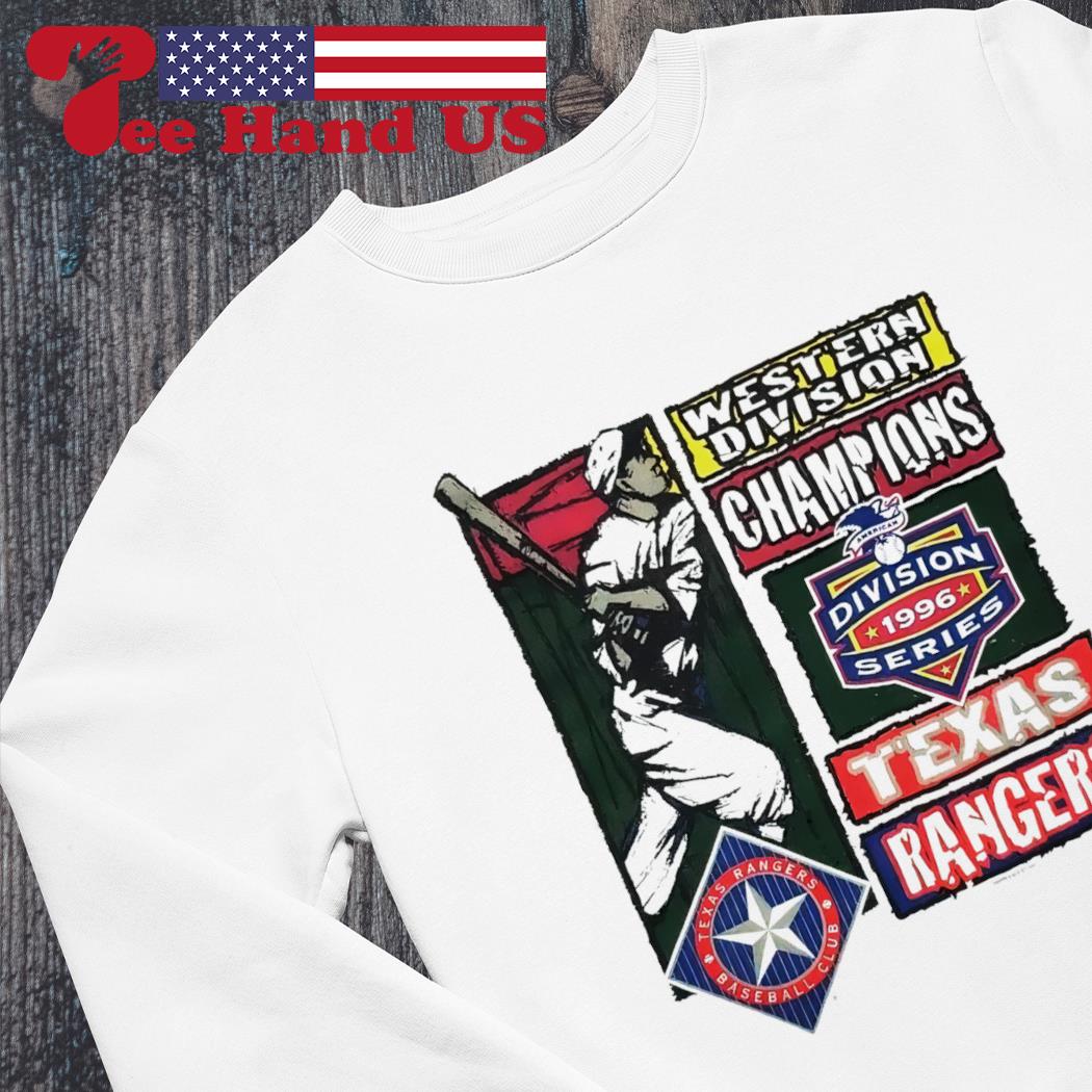 Texas Rangers western division champions division 1996 series shirt,  hoodie, sweater, long sleeve and tank top