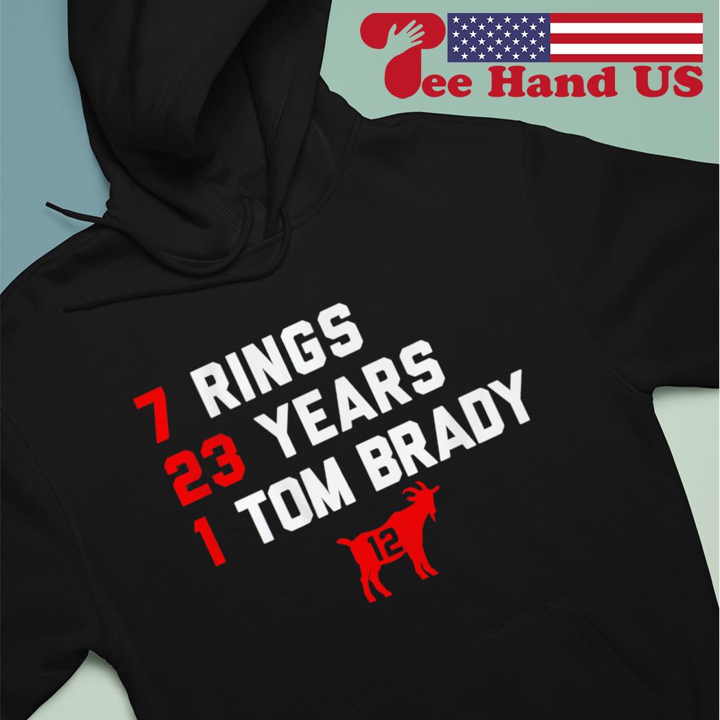 7 Rings Tom Brady Greatest Of All Time Goat Shirt,Sweater, Hoodie, And Long  Sleeved, Ladies, Tank Top