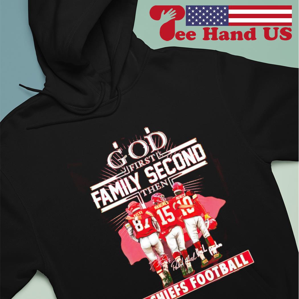 God First Family Second Then Kansas City Chiefs Signatures Shirt ⋆ Vuccie