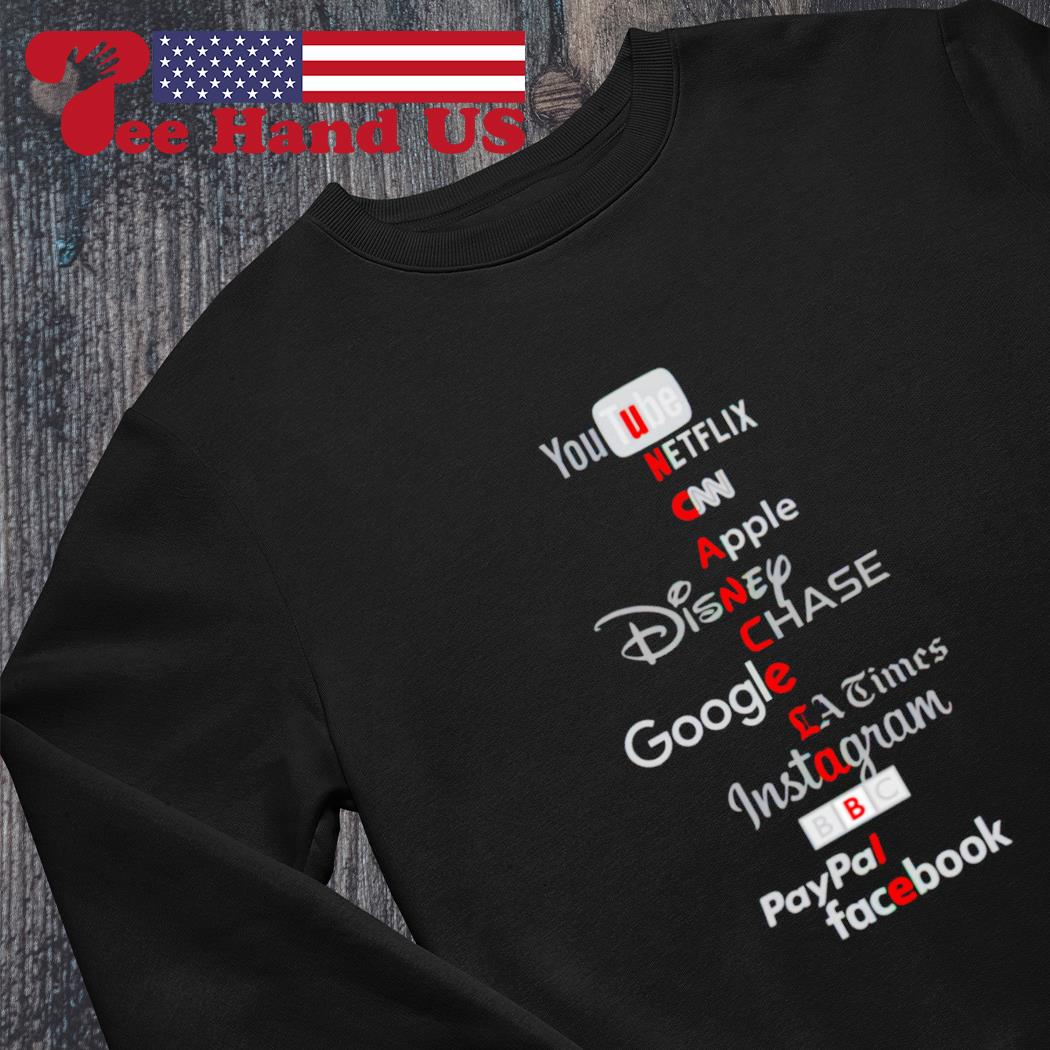 Netflix Cnn Apple Disney Chase Google La Times Instagram Bbw Paypal  Facebook shirt, hoodie, sweater and long sleeve