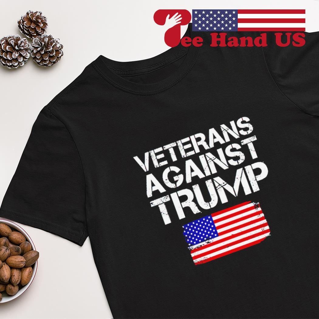 Veterans against Trump flag shirt