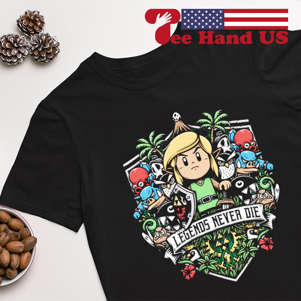 T-shirt Legends Never Die - Zelda