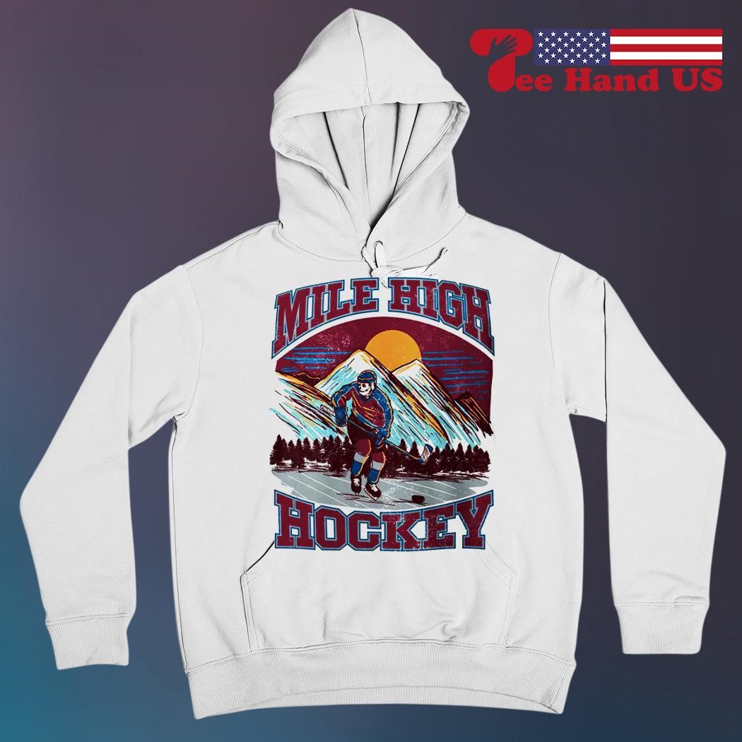 Skeleton Hockey Colorado Avalanche Mile high hockey shirt, hoodie