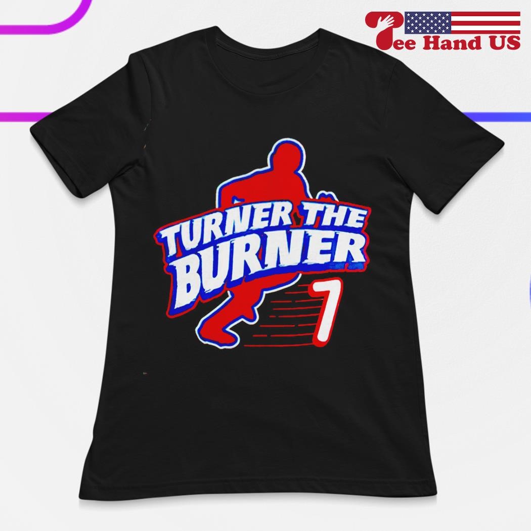Cool Trea Turner The Burner Philadelphia Phillies Unisex T-shirt - Trends  Bedding