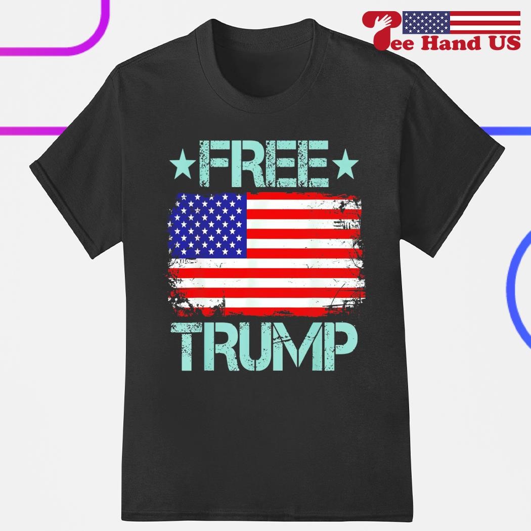 Free Trump American flag shirt