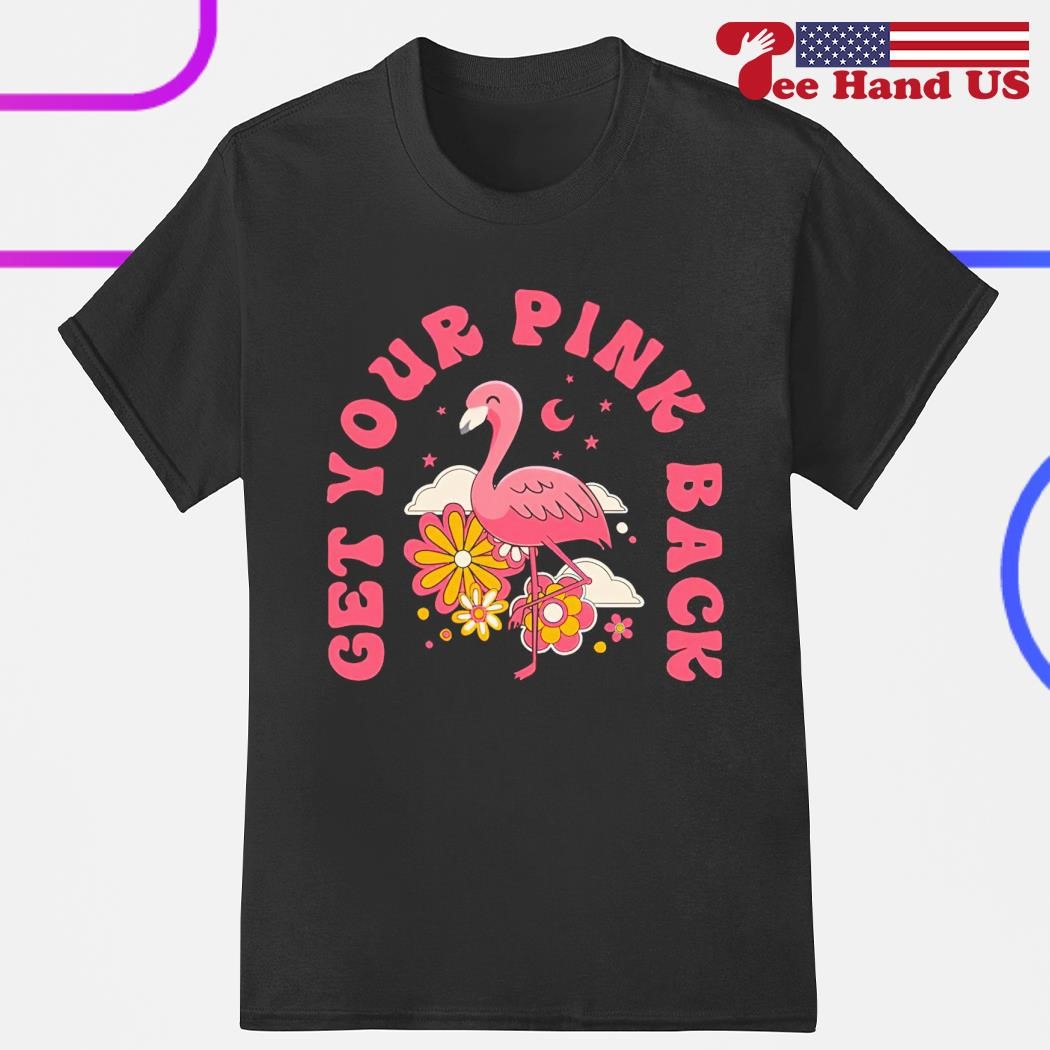 Get your pink back flamingo shirt