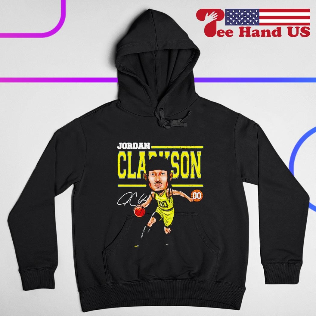 Official jordan Clarkson Utah Jazz Cartoon signature 2023 shirt, hoodie,  sweater, long sleeve and tank top