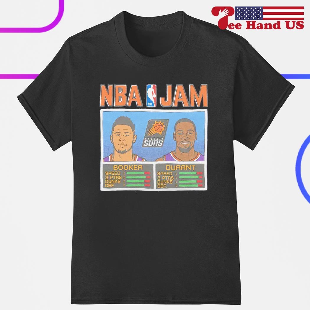 Men's nBA Jam Suns Booker and Durant shirt