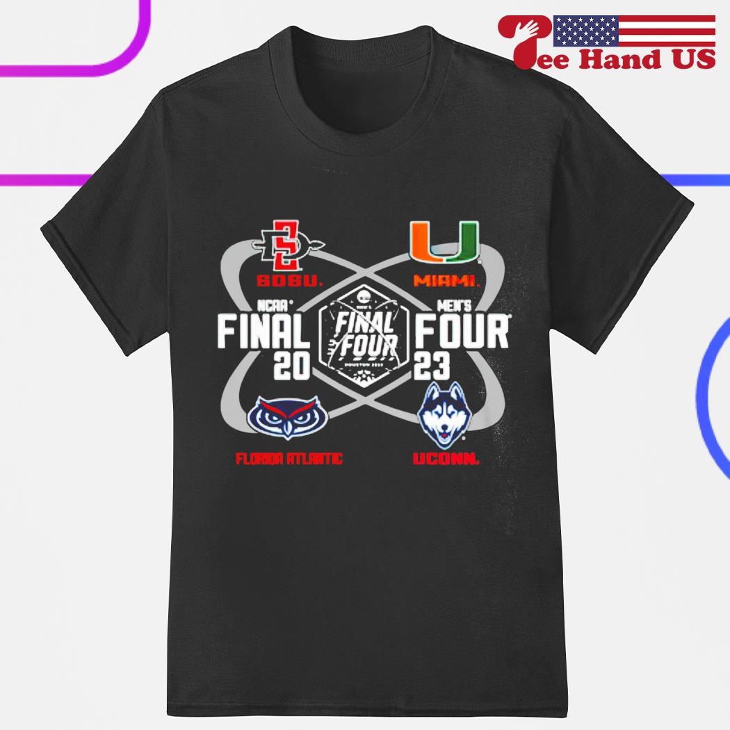 NCAA Mens Final Four 2023 SDSU Miami Florida Atlantic Uconn shirt