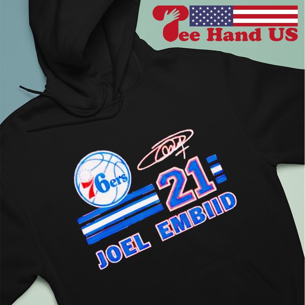 Philadelphia 76ers Joel Embiid signature logo shirt, hoodie