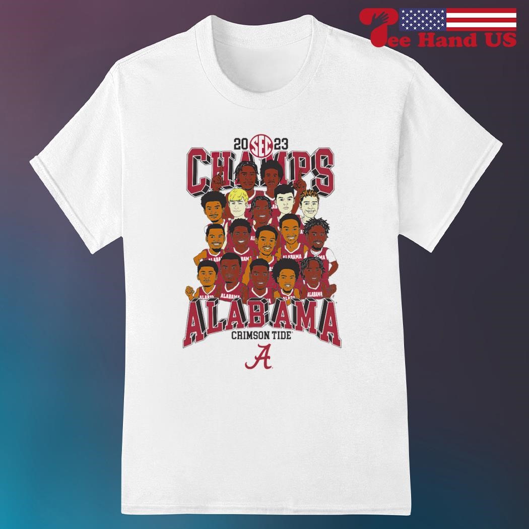 Official alabama Crimson Tide 2023 SEC Men's Basketball Regular Season Champions shirt
