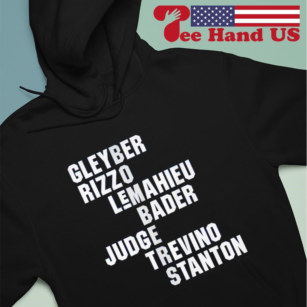 Bombers Names Gleyber Rizzo Lemahieu Bader Judge Shirt, hoodie