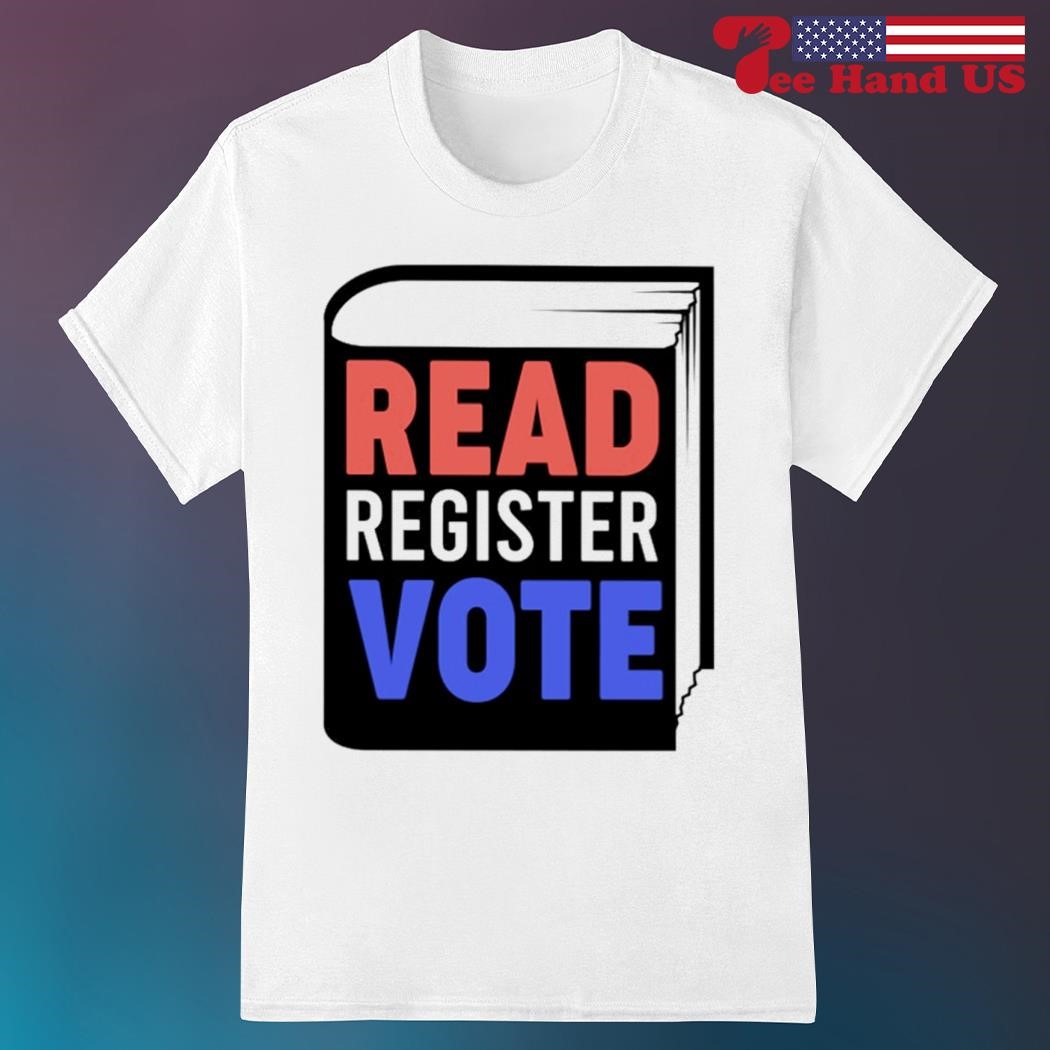 Official read register vote book shirt