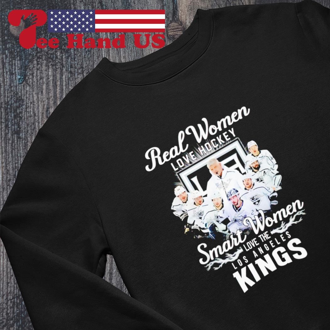 Real women love hockey smart women love the los angeles kings shirt,  hoodie, sweater, long sleeve and tank top