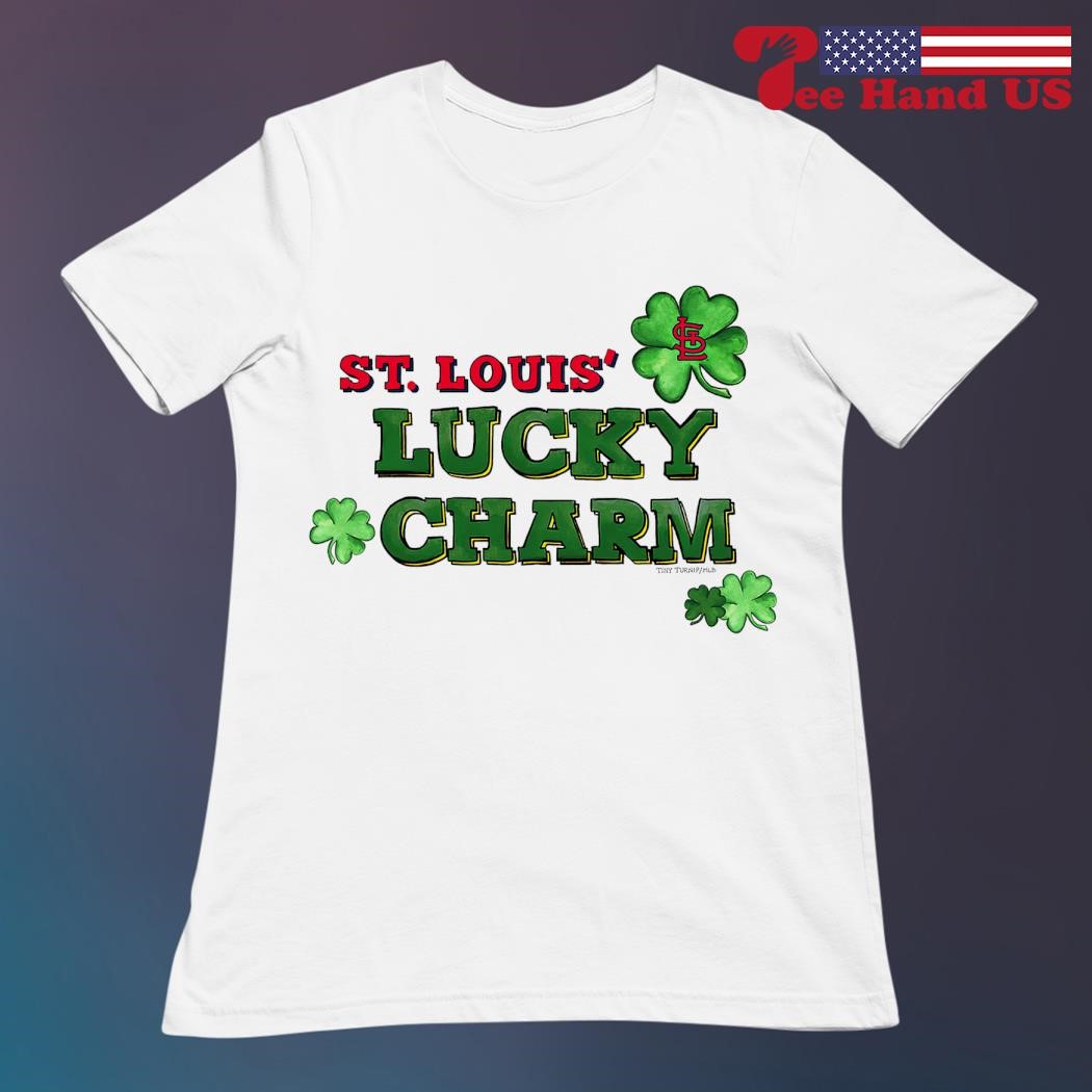 St. Louis Cardinals Tiny Turnip Women's Lucky Charm T-Shirt - White