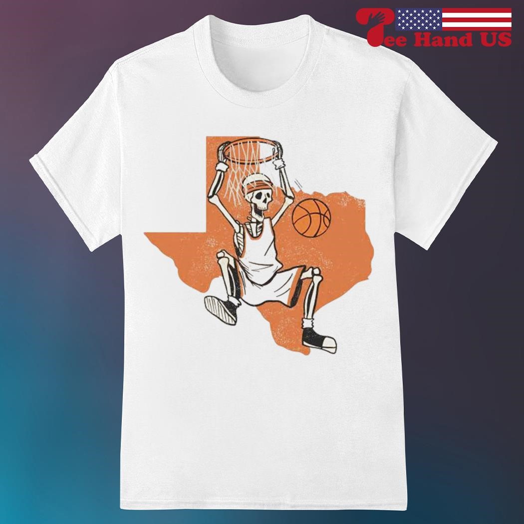 Official texas Longhorns skeleton austin basketball shirt