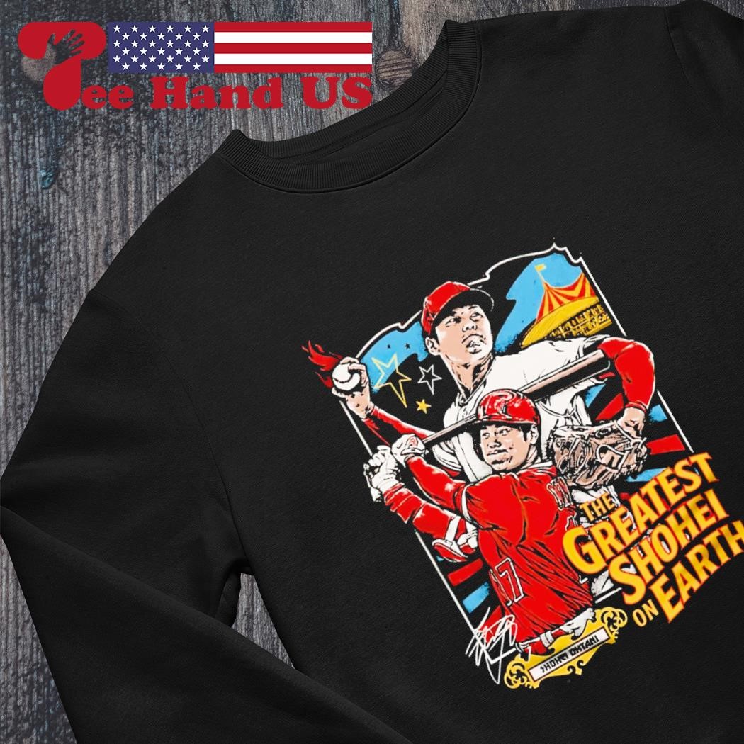 Shohei Ohtani Cartoon signature shirt, hoodie, sweater and long sleeve