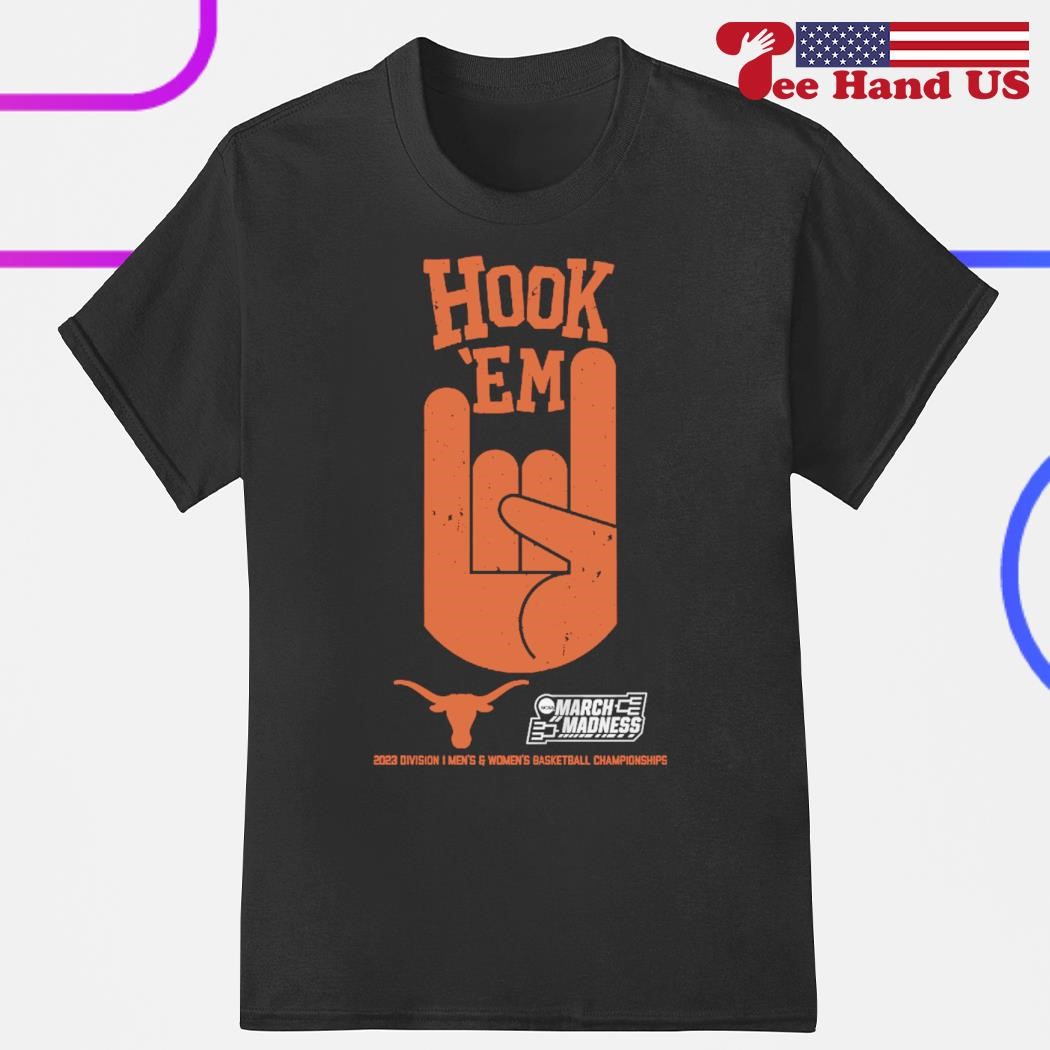 Texas basketball hook 'em 2023 division men's and women's basketball champions shirt
