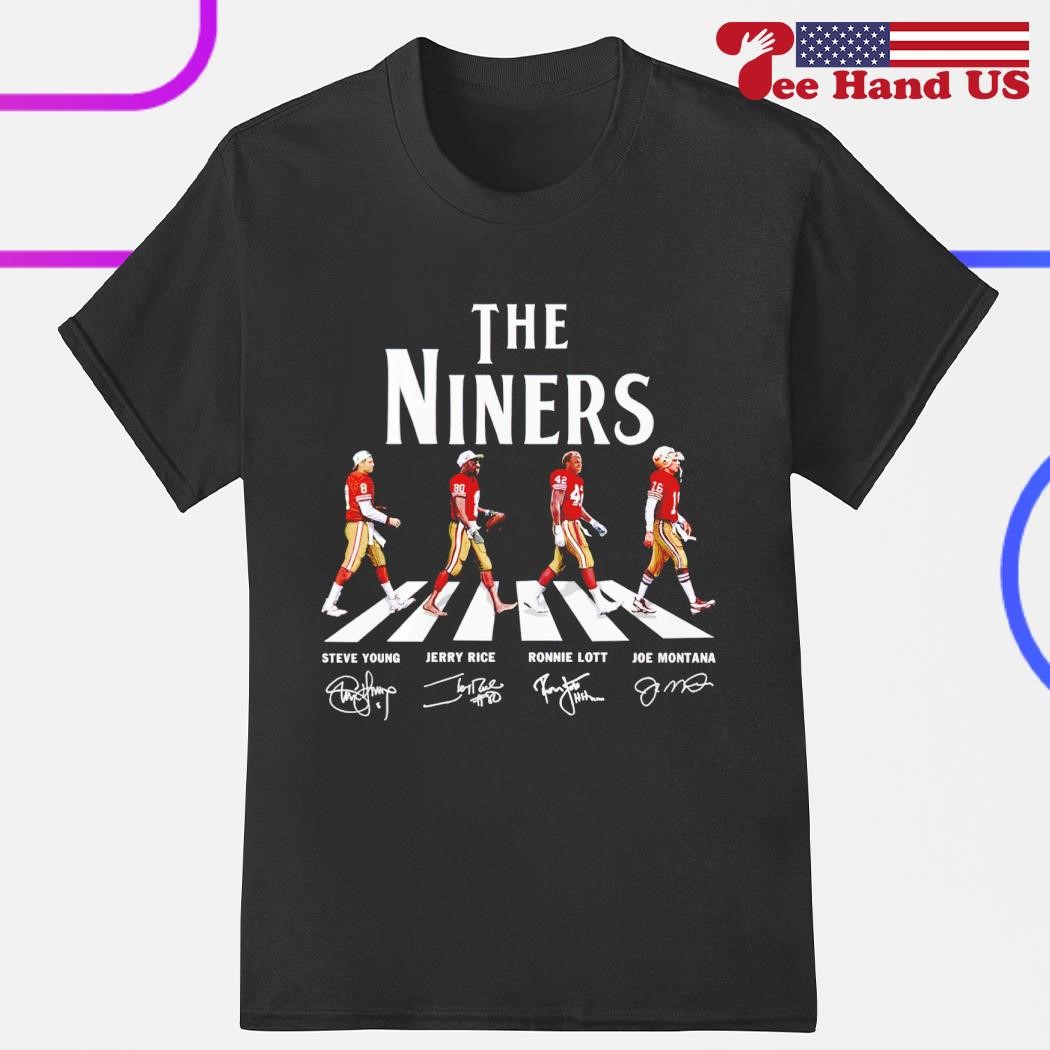 The Niners San Francisco 49ers Abbey Road signatures shirt