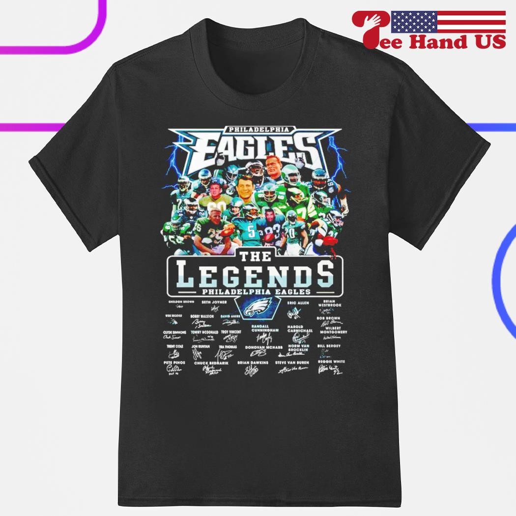 The legends Philadelphia Eagles players signatures shirt