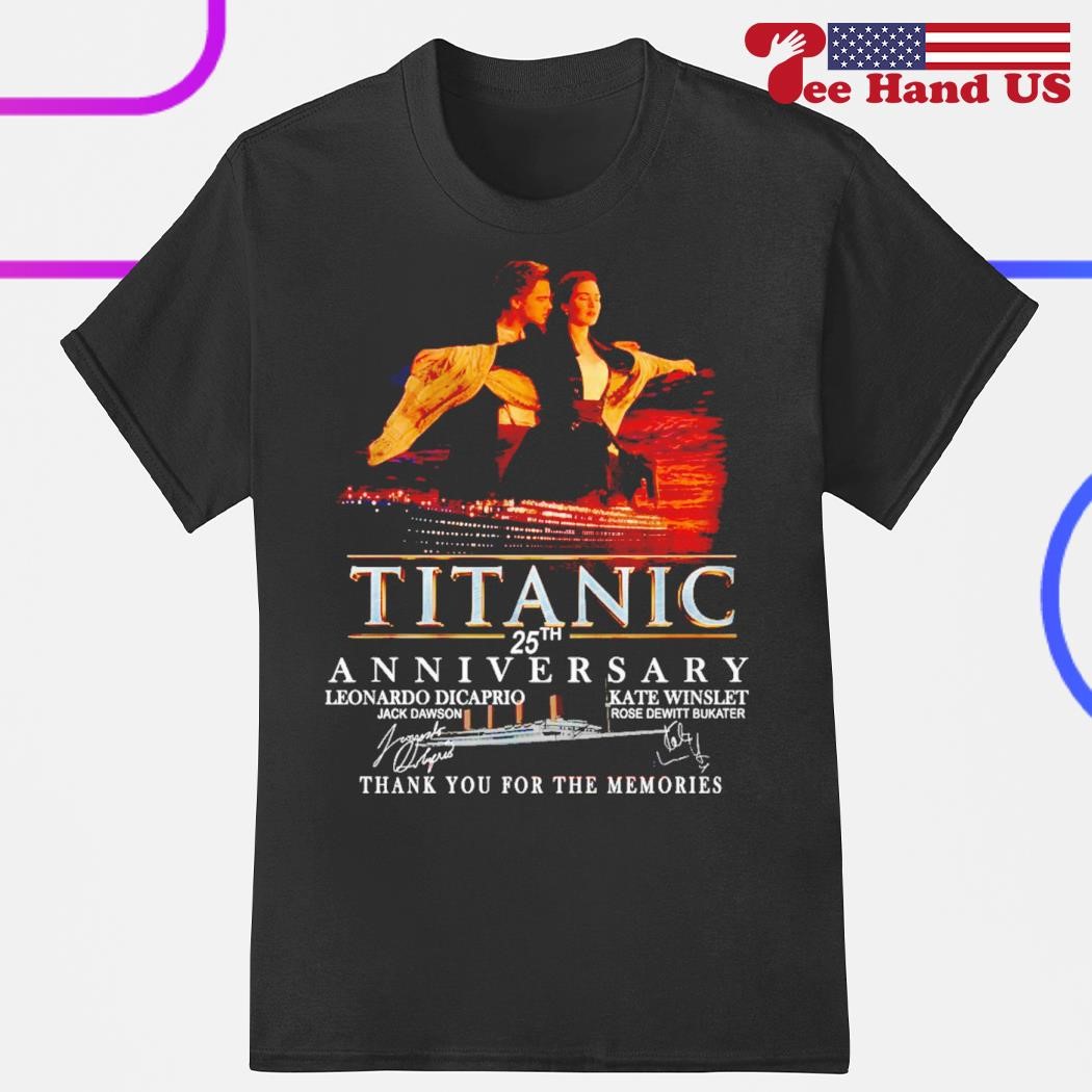 Titanic 25th Anniversary thank you for the memories shirt