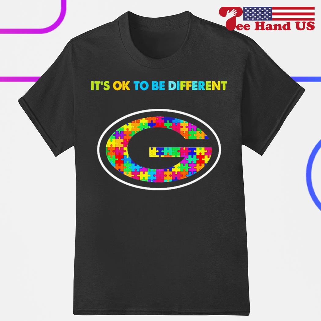 Green Bay Packers Autism it's ok to be different shirt