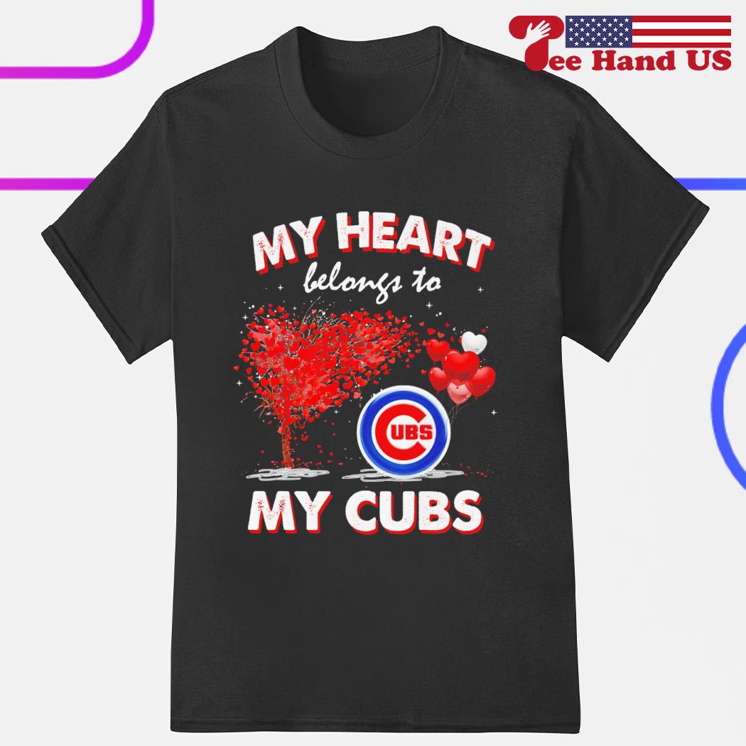 Official chicago Cubs my heart belongs to my Cubs shirt