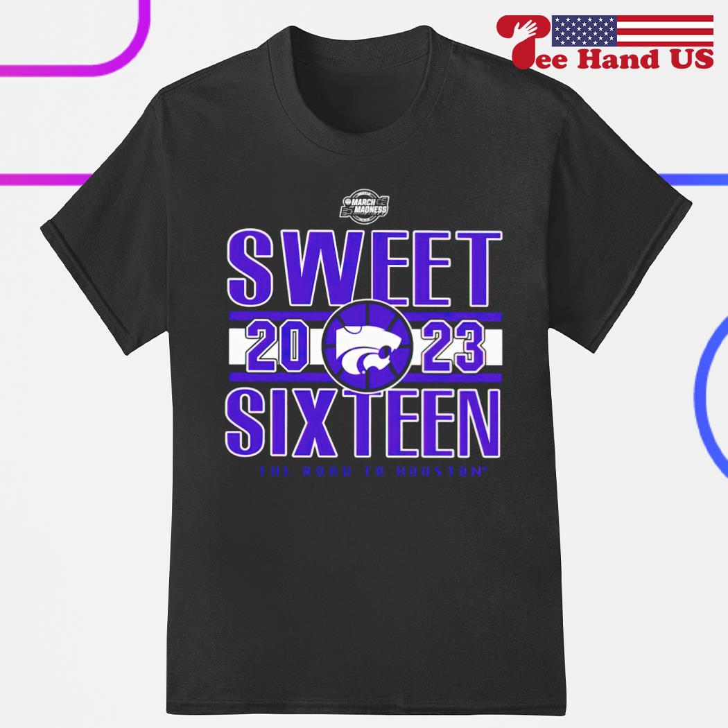 Official kansas State Wildcats Sweet 2023 Sixteen The Road To Houston shirt