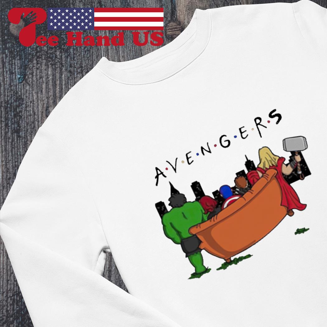 Official Marvel Avengers Parody Friends Tv Show shirt hoodie sweater long sleeve and tank top