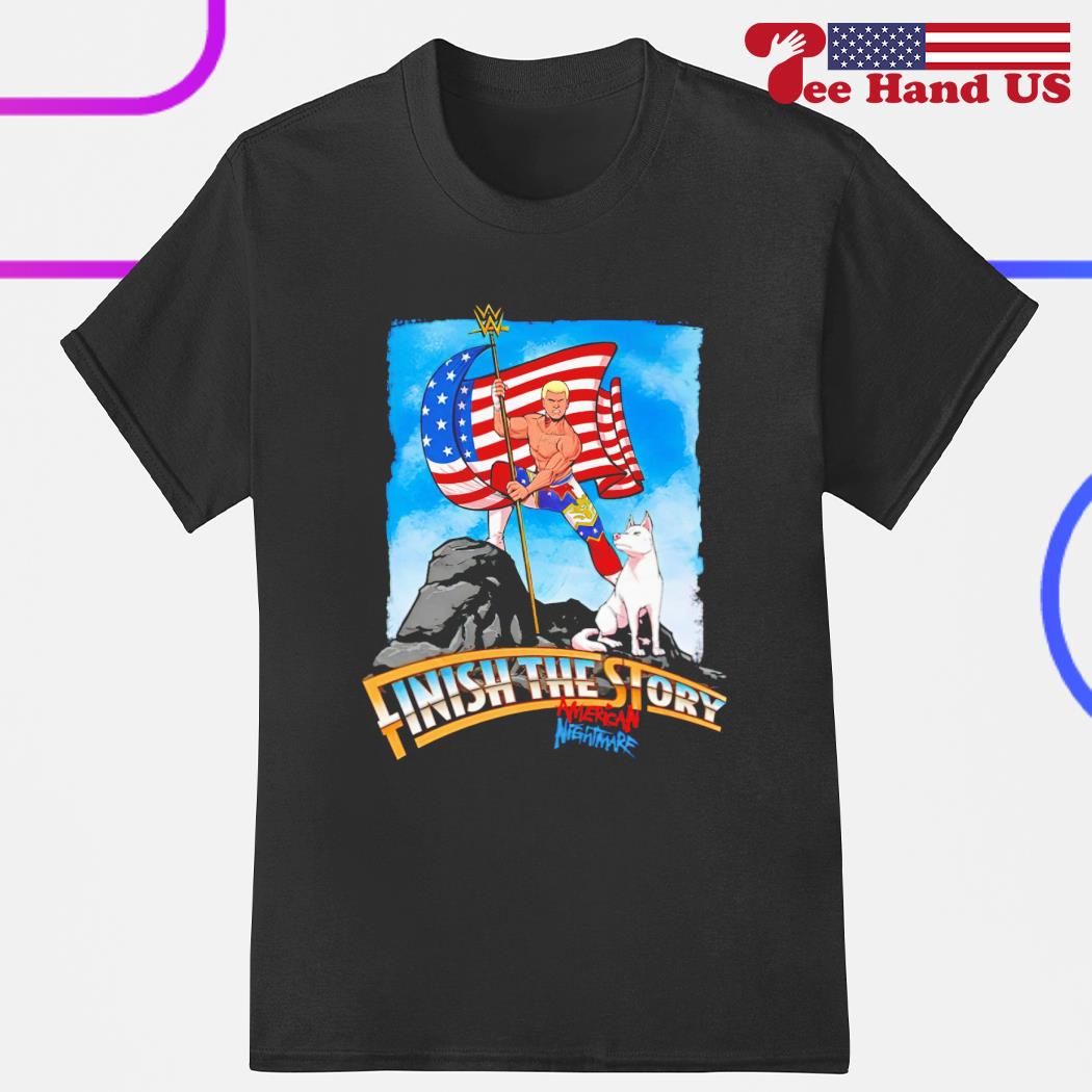 Official ring gear finish the story American nightmare shirt