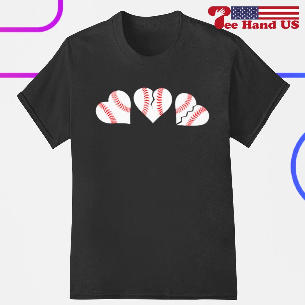 Official seattle Mariners the three baseball hearts shirt