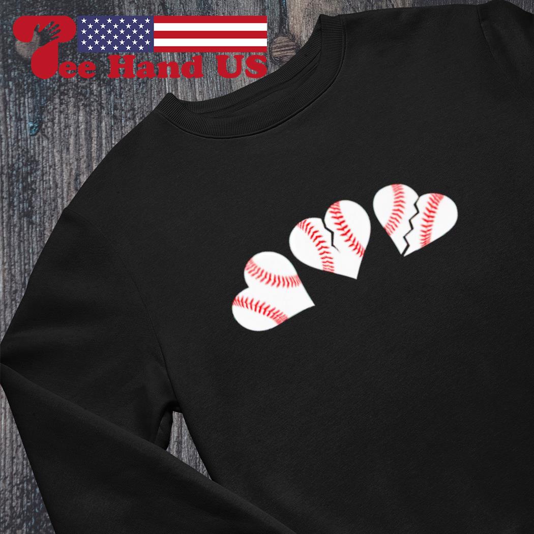 Seattle Mariners The Three Baseball Hearts Tee Shirt