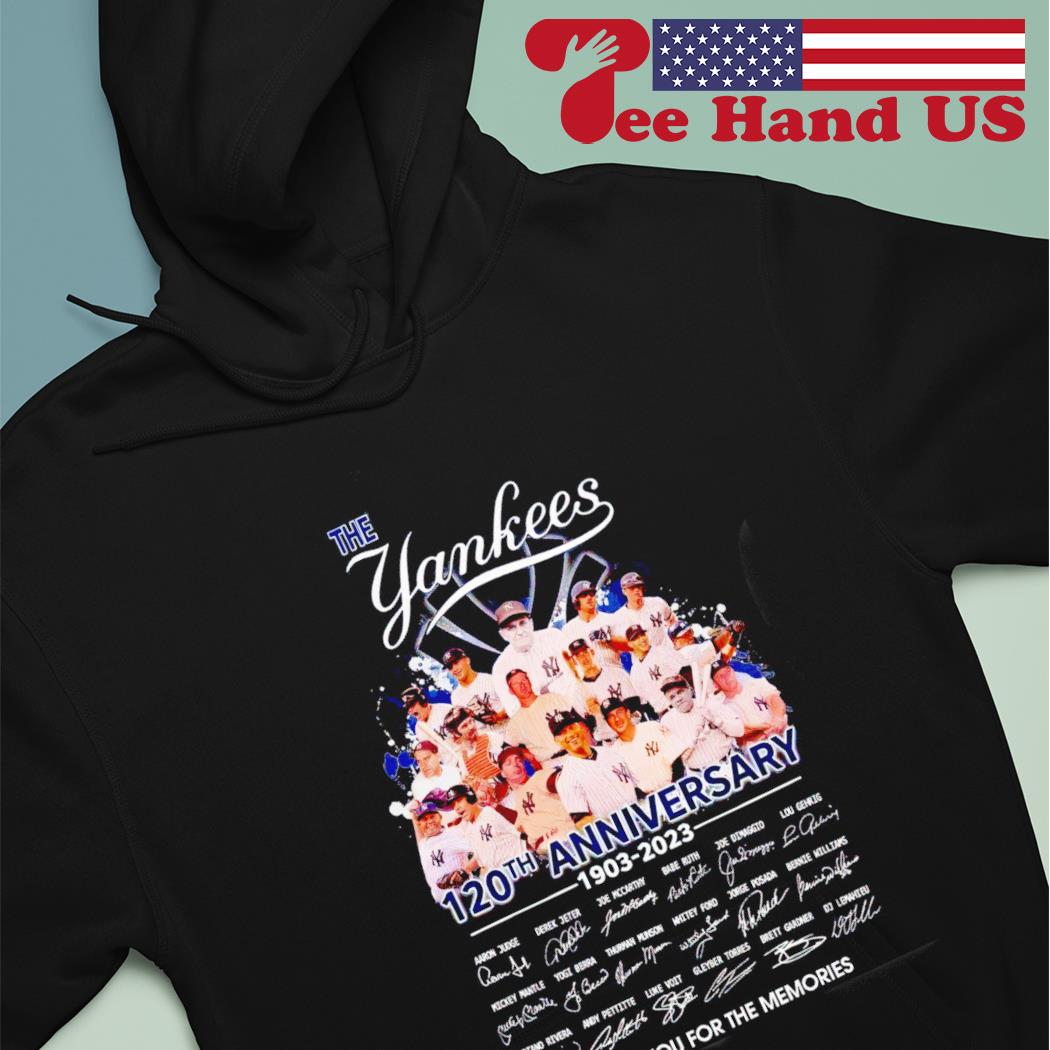 The new york yankees 120th anniversary 1903 2023 thank you for the