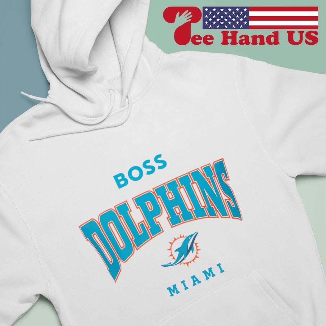 Boss Men's NFL Dolphins Pullover Hoodie - Black - Size Medium