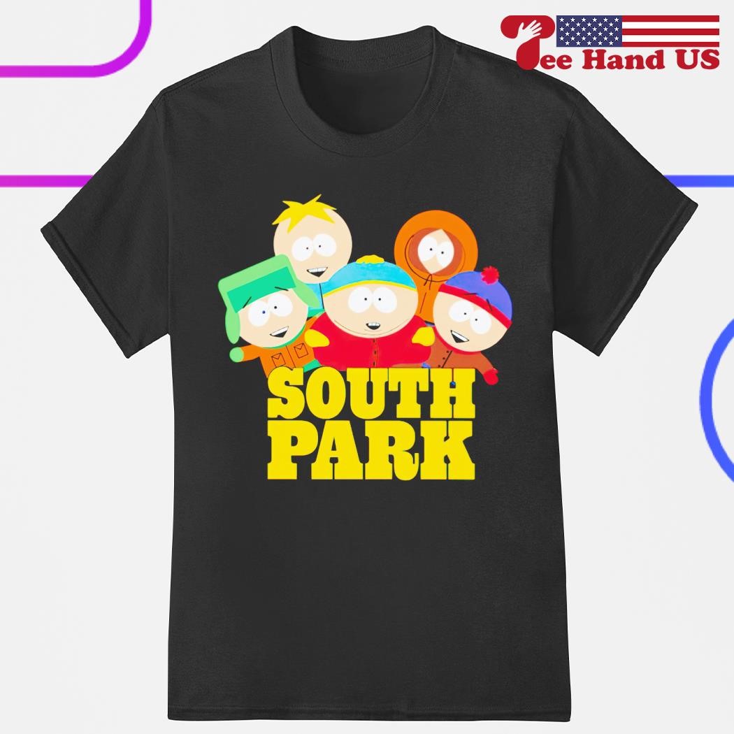 South Park Mens Logo Shirt - Cartman, Kenny, Kyle & Stan Tee - Classic  T-Shirt 