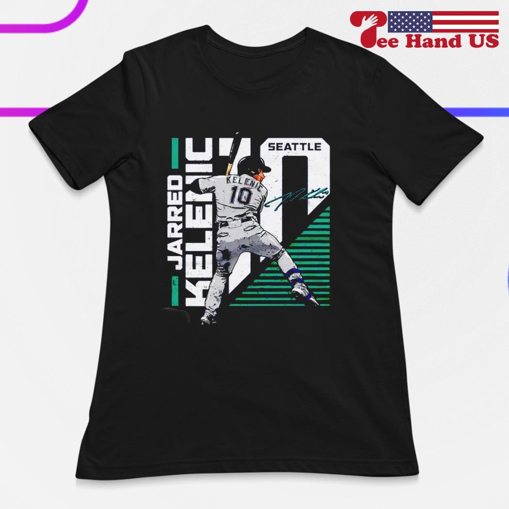 Original Jarred Kelenic Seattle Mariners Signature Stretch T-shirt,Sweater,  Hoodie, And Long Sleeved, Ladies, Tank Top