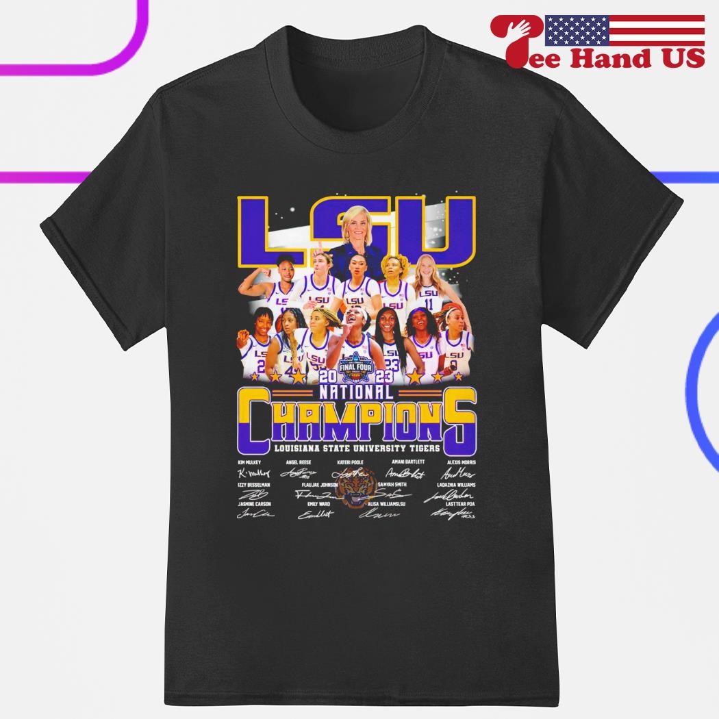Lsu Tigers Women's Basketball 2023 Champions Louisiana State University Tigers signatures shirt