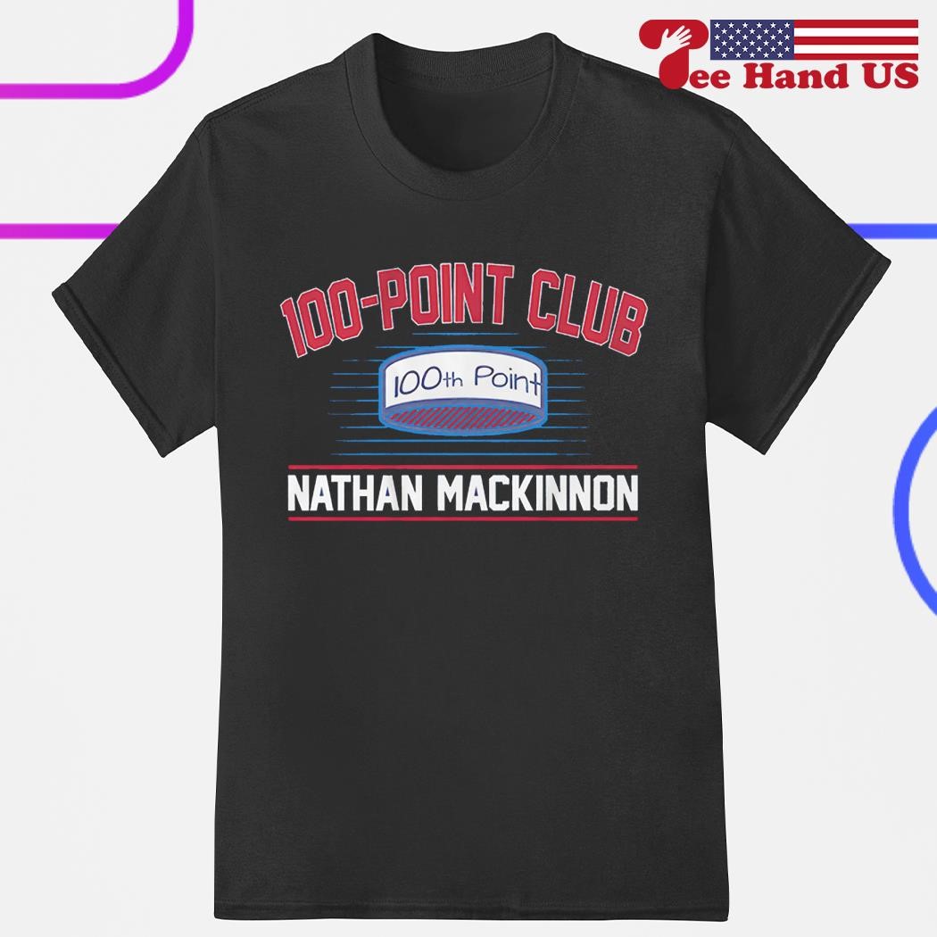 Nathan MacKinnon Colorado Avalanche 100-Point club shirt