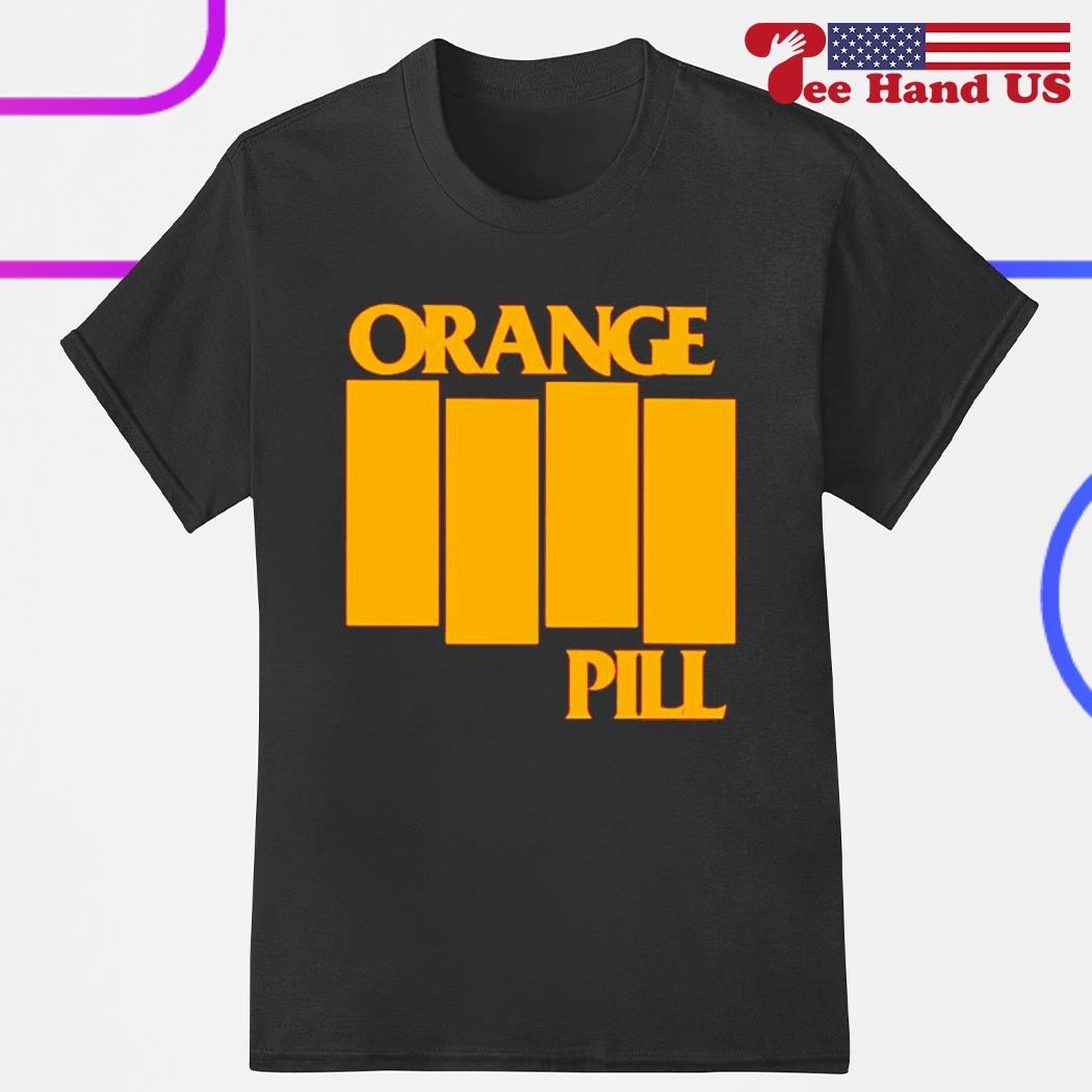Orange pill shirt