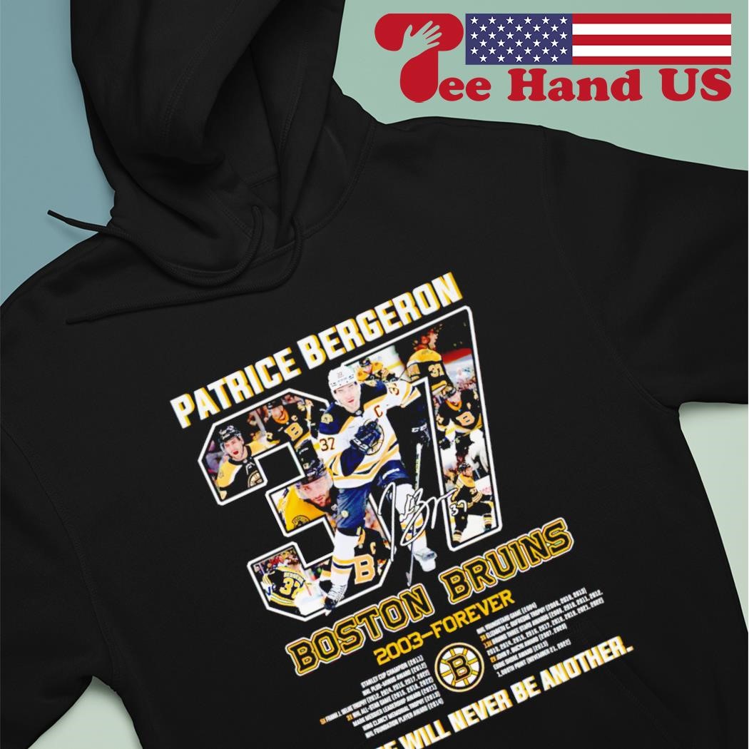 Official Patrice Bergeron 37 Boston Bruins 2003 Forever There Will