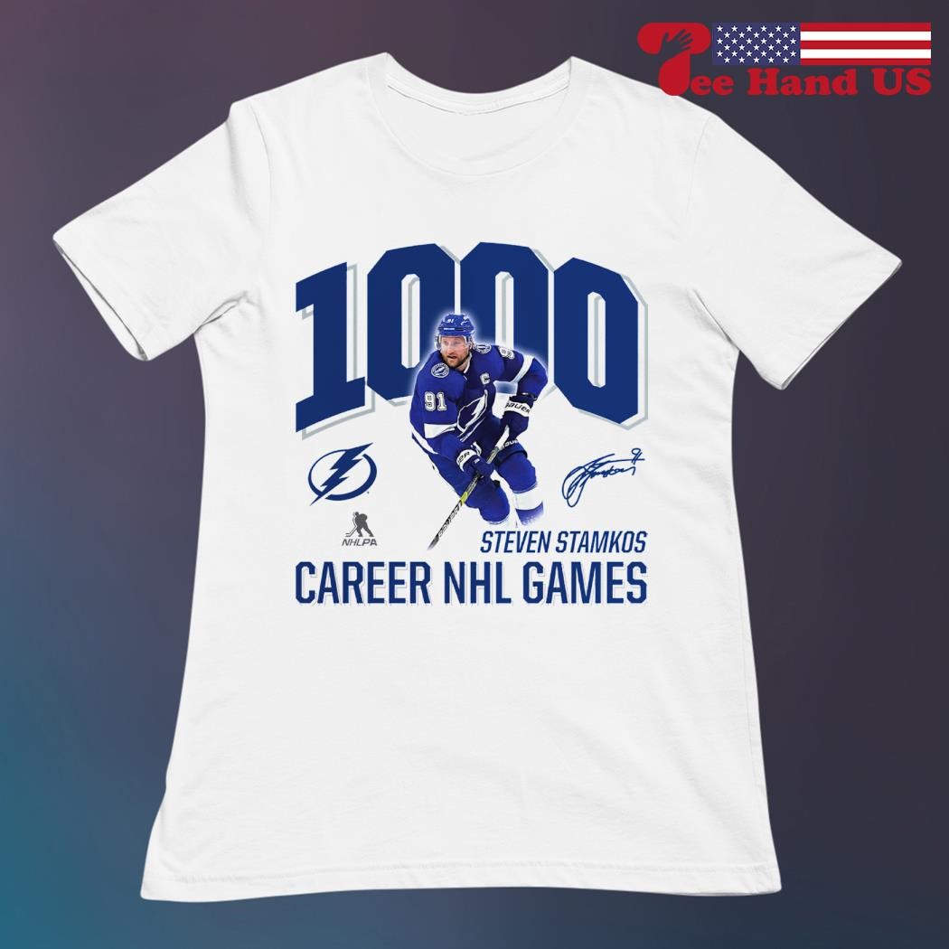 Steven Stamkos Tampa Bay Lightning 1,000 Career Games signature