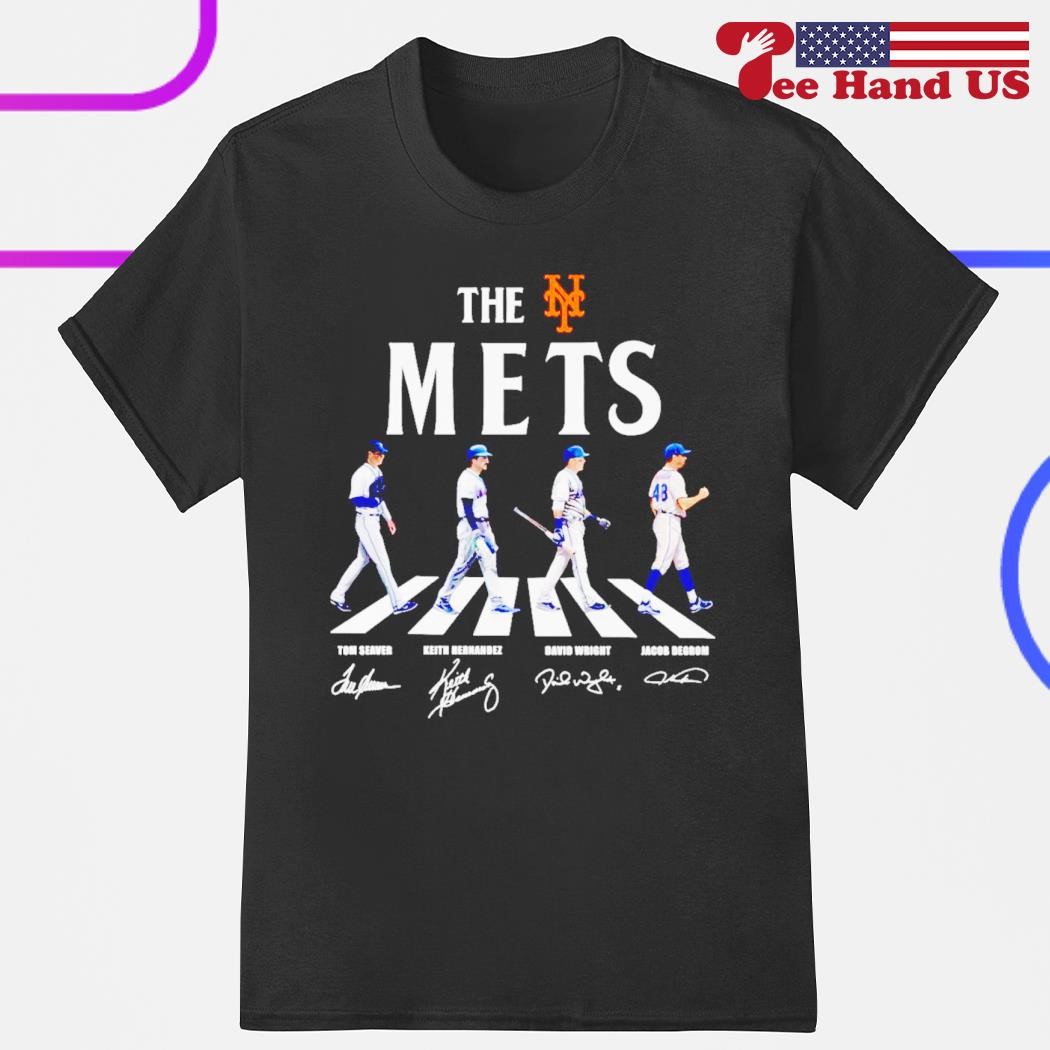 The Mets Tom Seaver Keith Hernandez David Wright Jacob Degrom Abbey Road signatures shirt