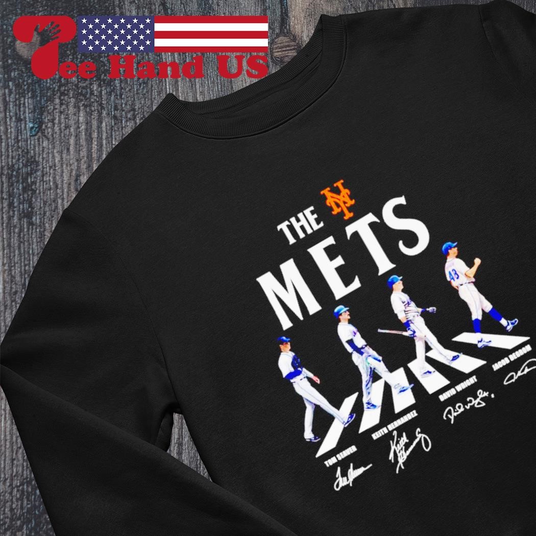 The Mets Tom Seaver Keith Hernandez David Wright Jacob Degrom Abbey Road  signatures shirt, hoodie, sweater, long sleeve and tank top