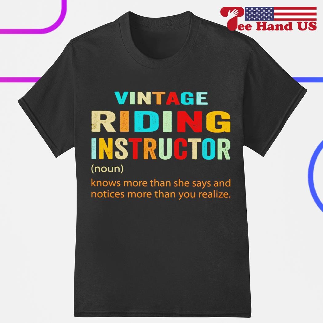 Vintage riding instructor shirt