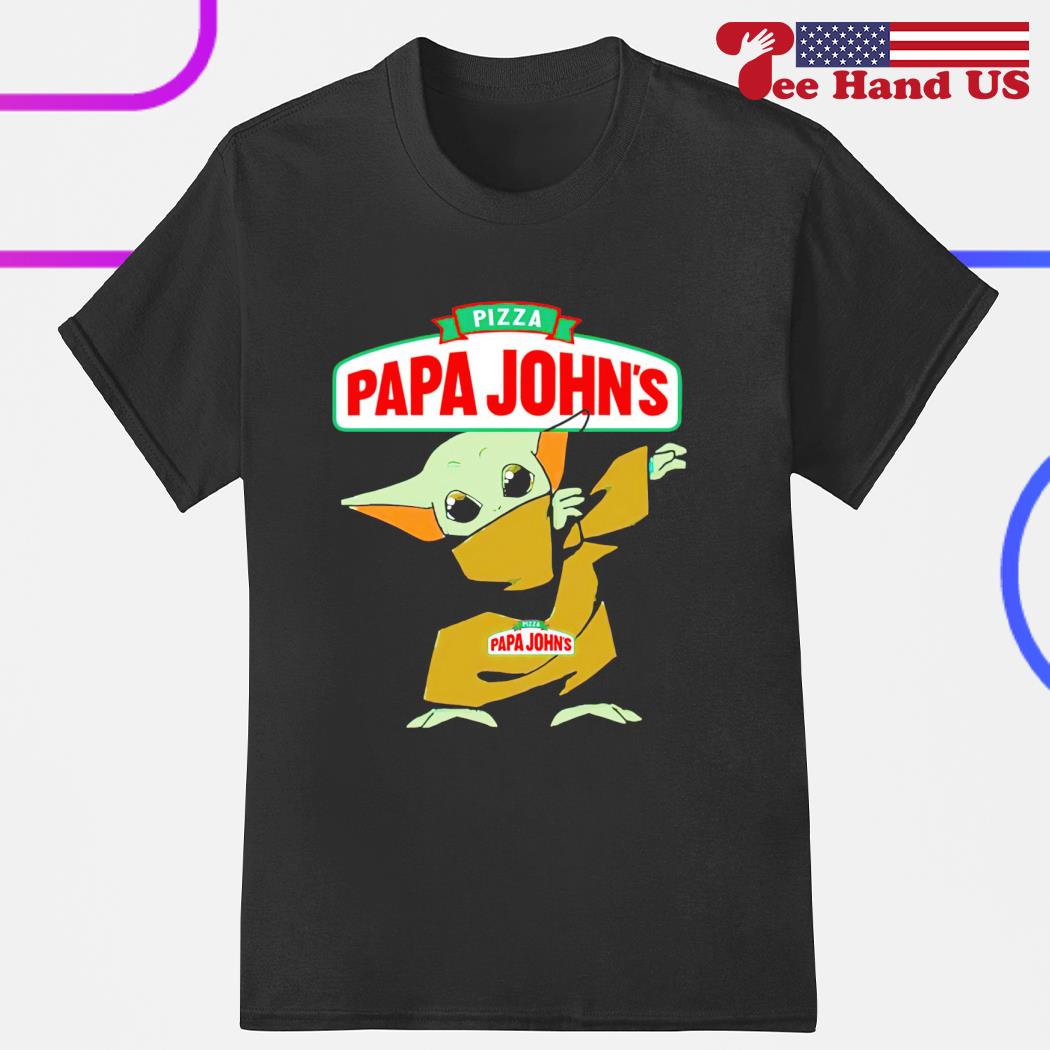 Baby Yoda Pizza Papa John’s shirt
