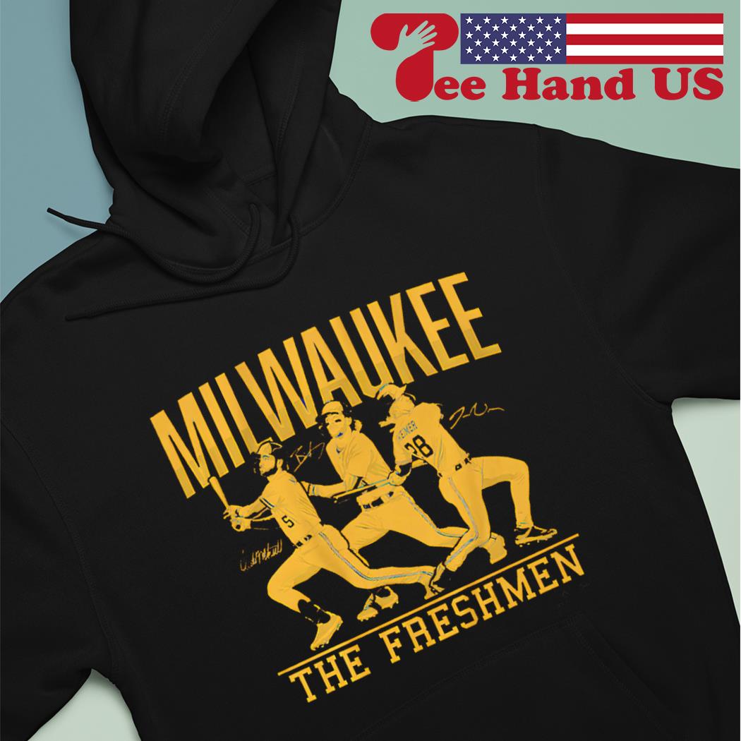 Brice Turang Joey Wiemer and Garrett Mitchell Milwaukee Brewers The Fresmen  signature shirt, hoodie, sweater, long sleeve and tank top