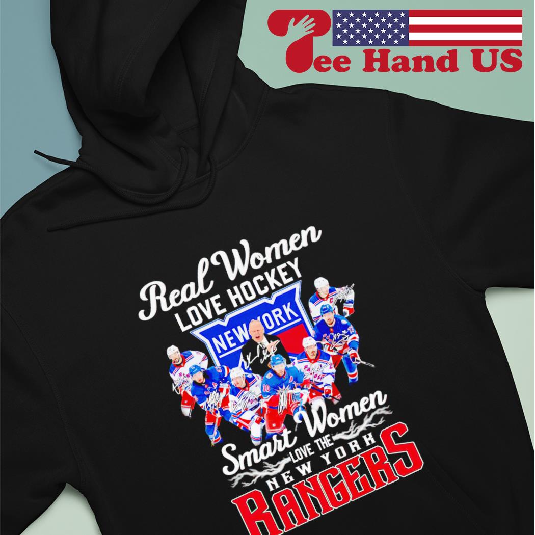 Official real women love hockey smart women love the new york rangers  shirt, hoodie, sweater, long sleeve and tank top