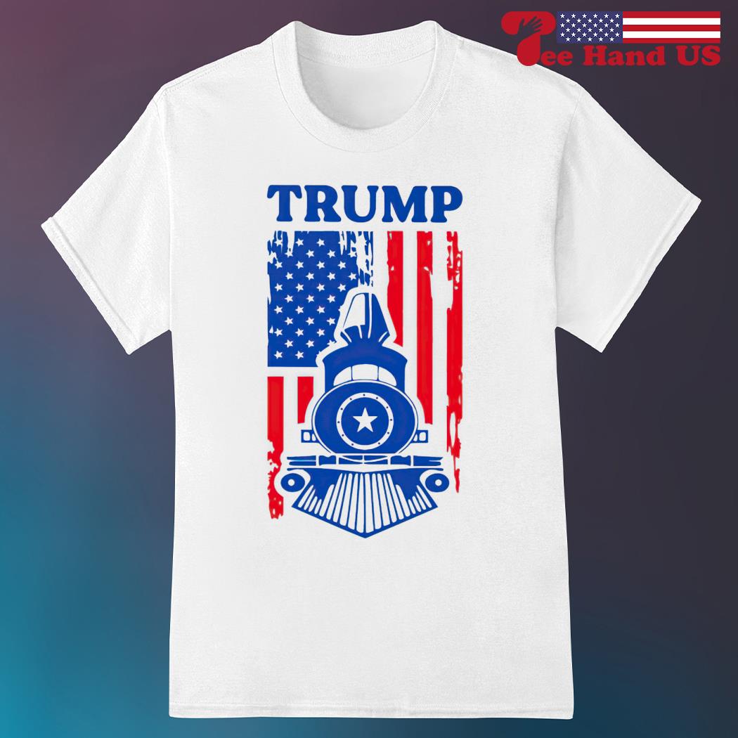Trump train American flag shirt