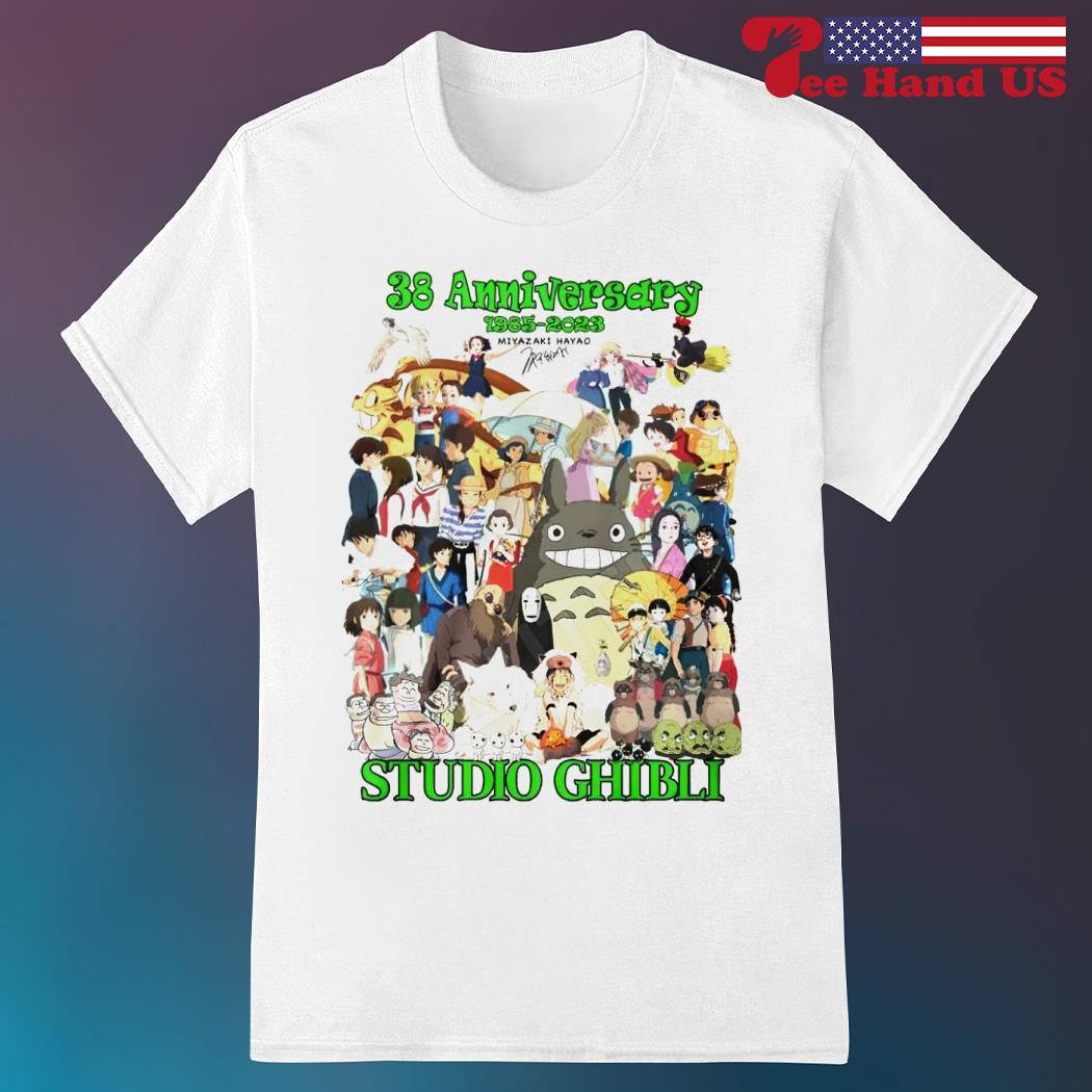 38 Anniversary 1985-2023 Studio Ghibli shirt