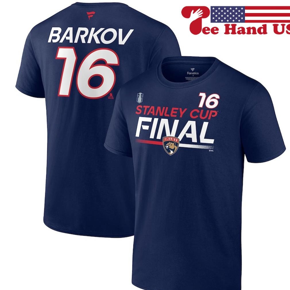 Aleksander Barkov Florida Panthers 2023 Stanley Cup Final Authentic Pro Name & Number T-shirt
